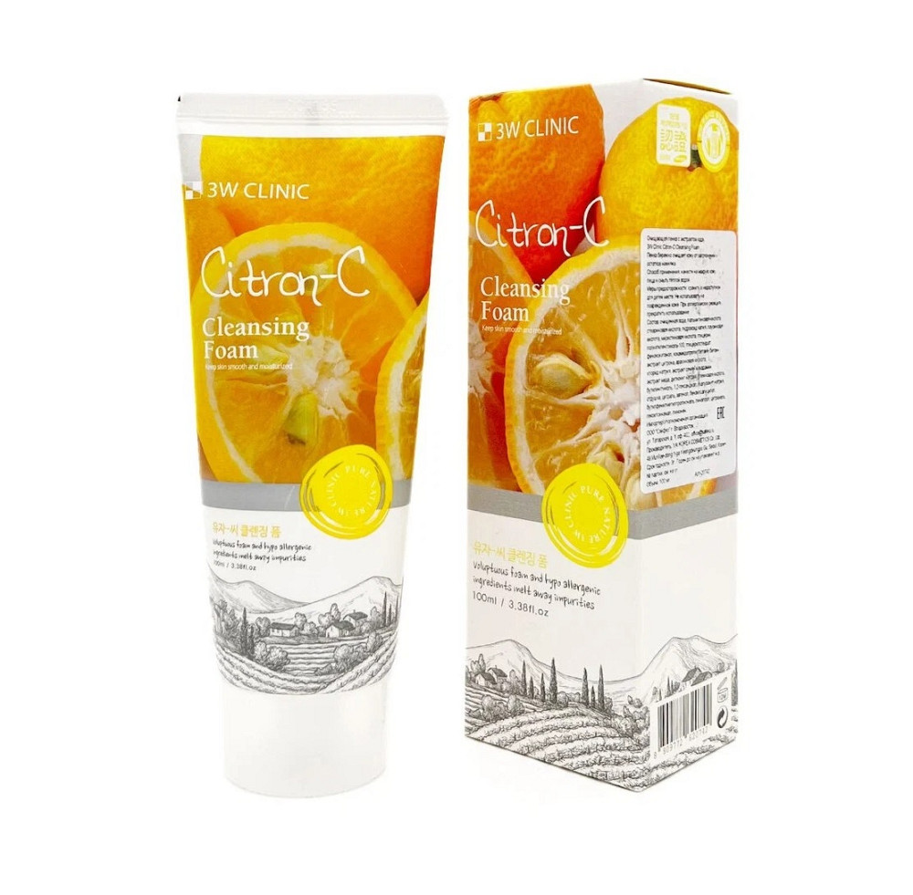Пінка для вмивання Citron-C Foam Cleansing 3W Clinic 100 мл Київ - фото 2