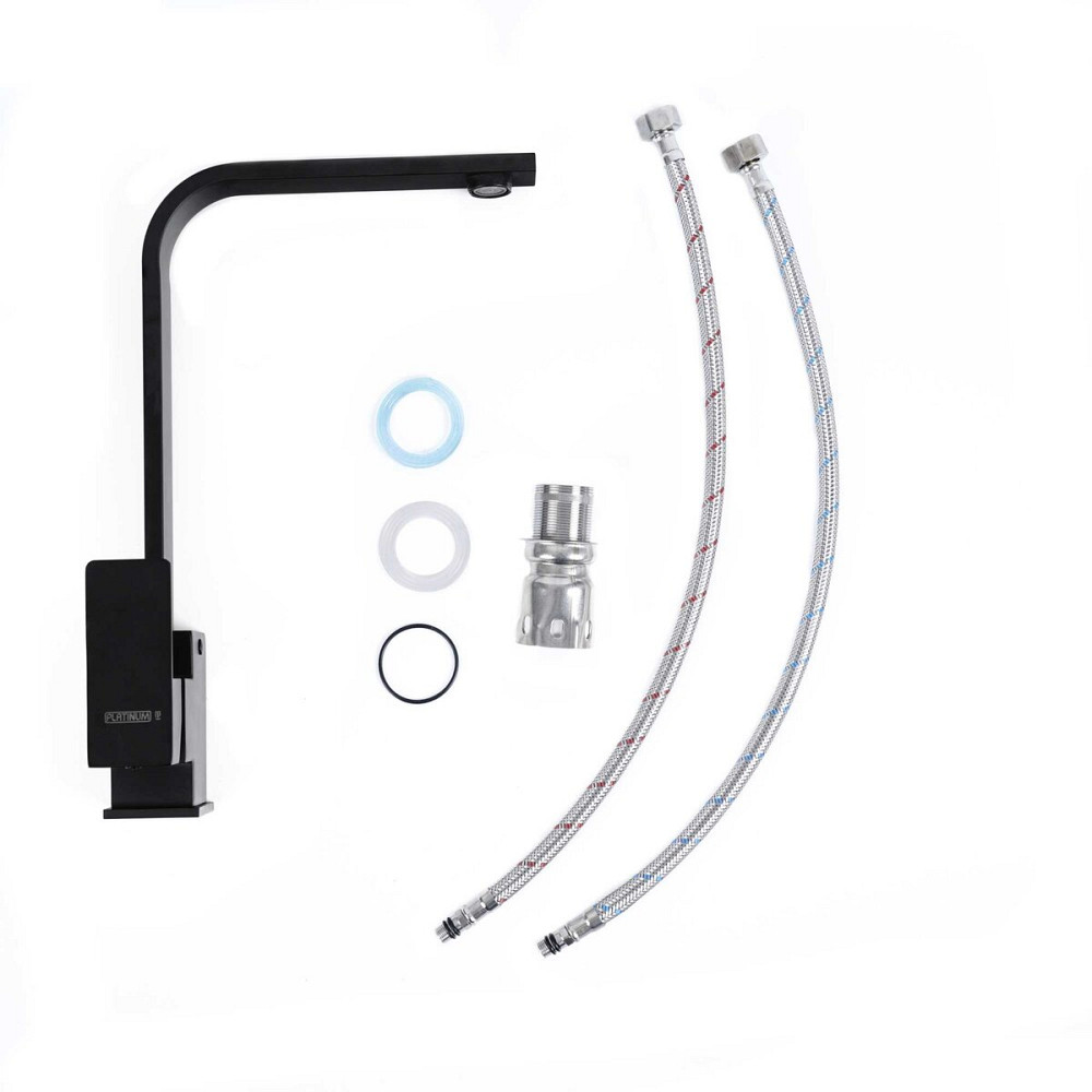 PLATINUM Змішувач кухонний Platinum 990 KT (Чорний) Коломия - фото 2