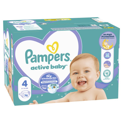 Подгузники Pampers Active Baby Maxi Размер 4 (9-14 кг) 76 шт (8001090949615) Винница - изображение 2
