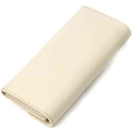 Интересный женский кошелек с монетницей на молнии из натуральной кожи Tony Bellucci 21965 Молочный Киев