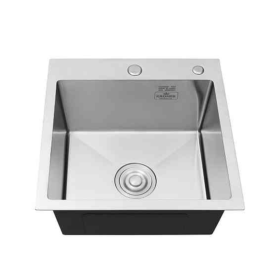 Кухонная мойка с нержавеющей стали Kroner KRP Gebürstet - 4545HM (3.0/1.0 мм) Киев