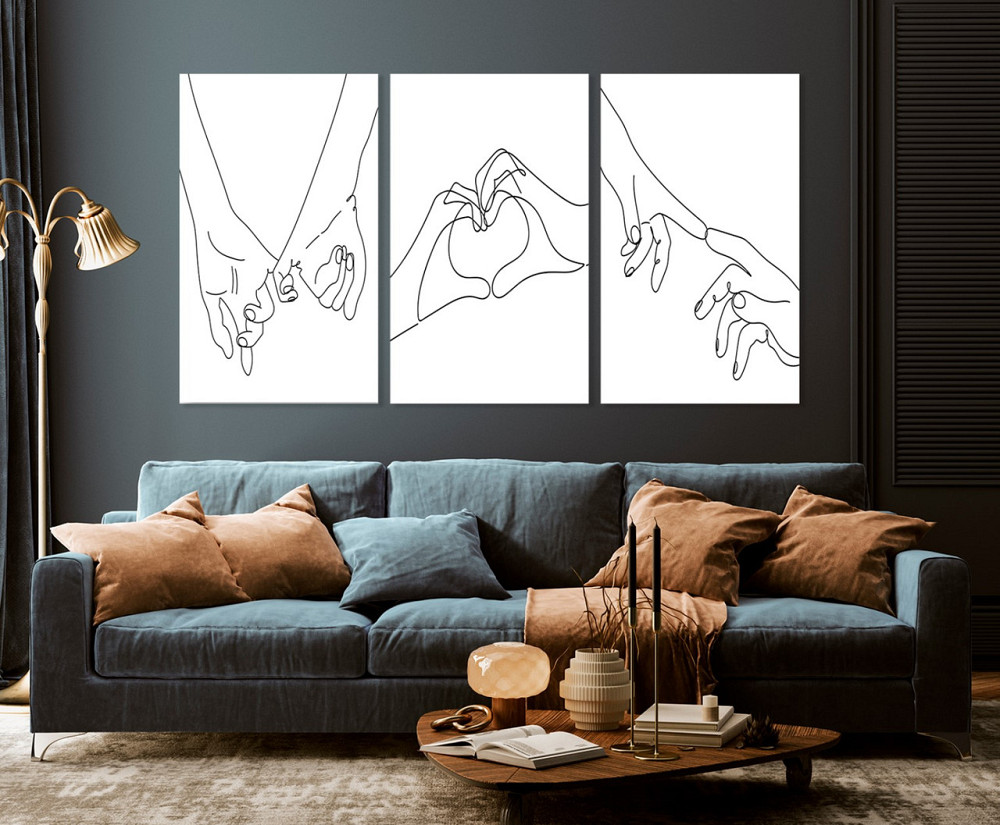 Модульна картина у вітальню/ спальню     Закохані     ART-198_3A Київ - фото 3