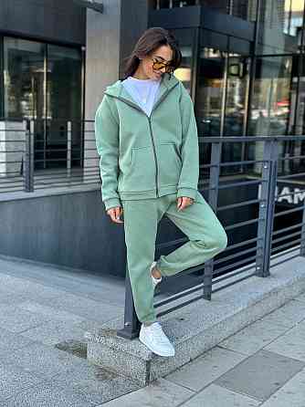 Женский спортивный костюм на флисе Оливковый 50/52 Харьков