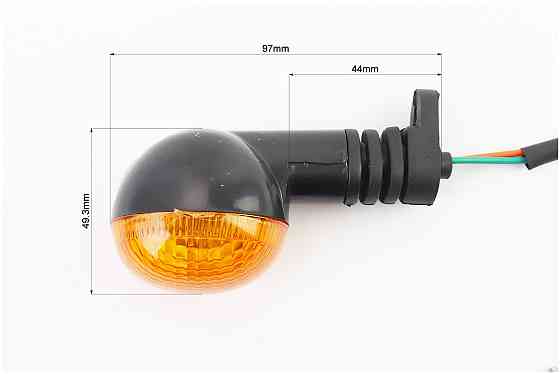 Поворот круглий "малий" (помаранчеве скло) на гумовій ніжці, тип 2 Київ