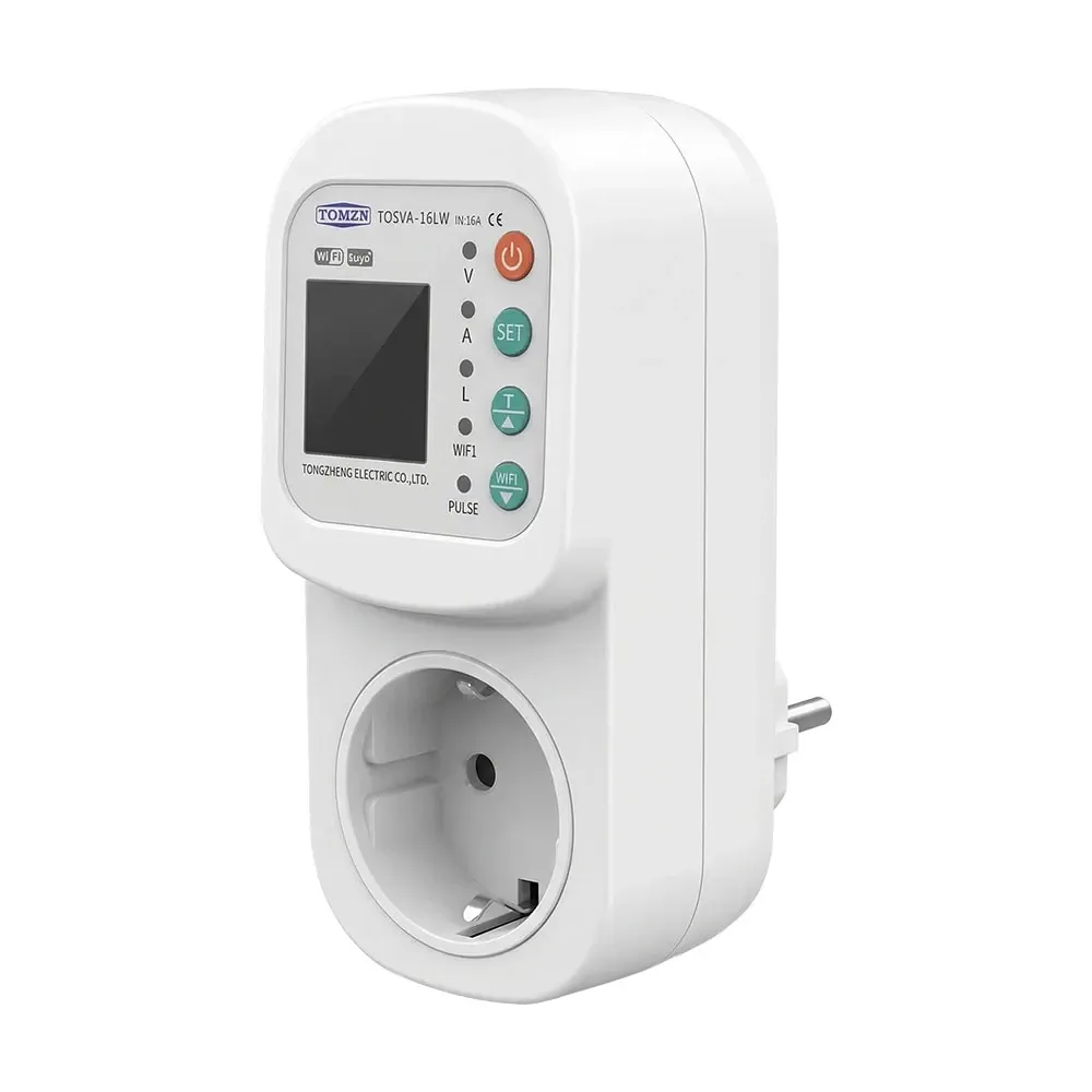Розумна розетка з реле контролю напруги та струму з Wi-Fi (Tuya) TOMZN TOSVA-16LW EU 16A, моніторинг енергоспоживання, захист від Київ - фото 7