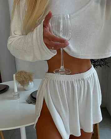 Женская уютная пижама двойка из тонкой махры Одесса