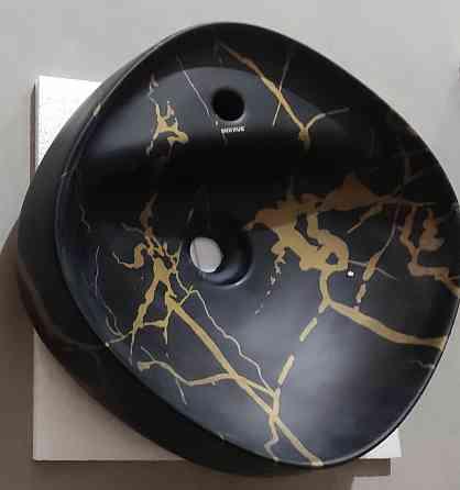 Раковина накладна MIXXUS PREMIUM WAVE-0201 MARBLE 430х430х150mm з отвором під змішувач   ( MP6536 ) 29645 Харків