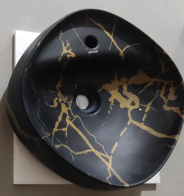 Раковина накладна MIXXUS PREMIUM WAVE-0201 MARBLE 430х430х150mm з отвором під змішувач   ( MP6536 ) 29645 Харків - фото 5
