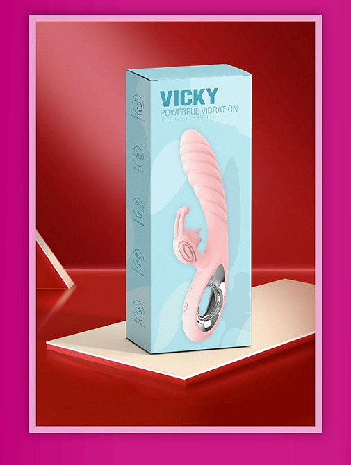 Вібратор Vicky USB Pink Sex Aura Київ - фото 10