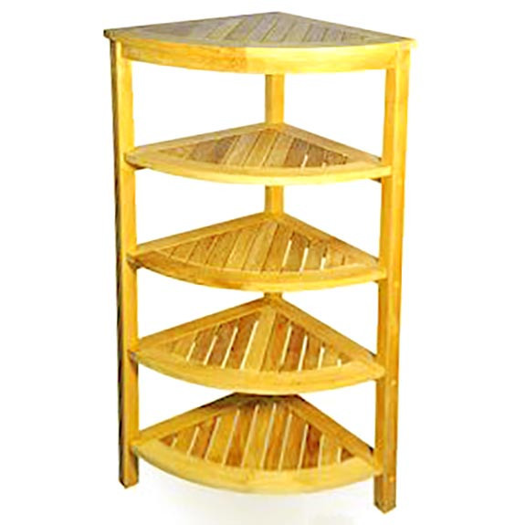 Стеллаж угловой для ванной 