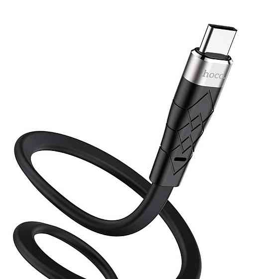 Кабель USB - Type-C HOCO X53 3A 1m силиконовый алюминиевые разъемы цвет черный 6931474738097 Одесса