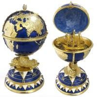 Шкатулка-яйцо внутри с короблем Фаберже Киев - изображение 1