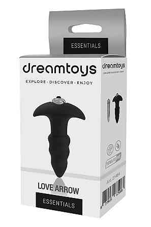 Анальная пробка с вибропулей Dream Тoys Еssentials черная Sex Aura Киев