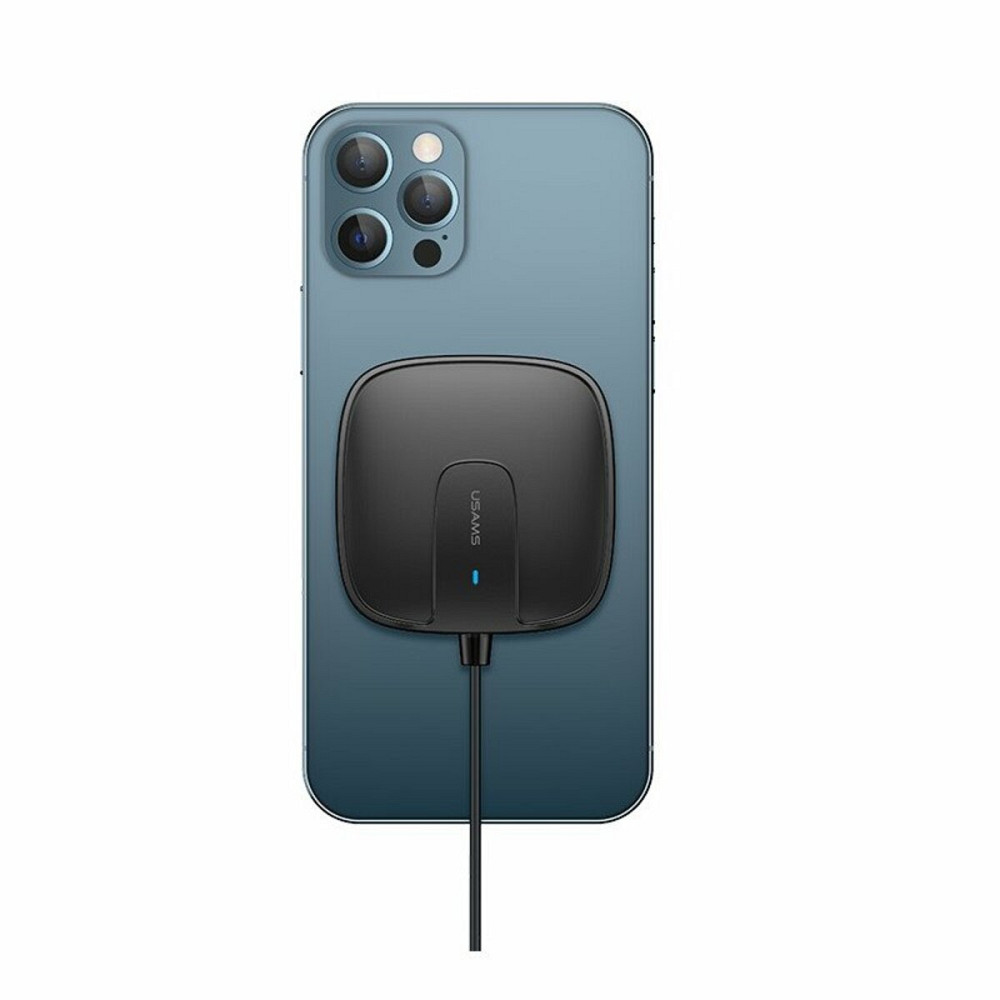 БЗП Usams US-CD159 W1 Extra-thin Magnetic Fast Wireless Charger 15W (Max) Black Киев - изображение 1