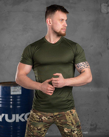 Футболка пароотводящая олива animal РН7546 Киев - изображение 1