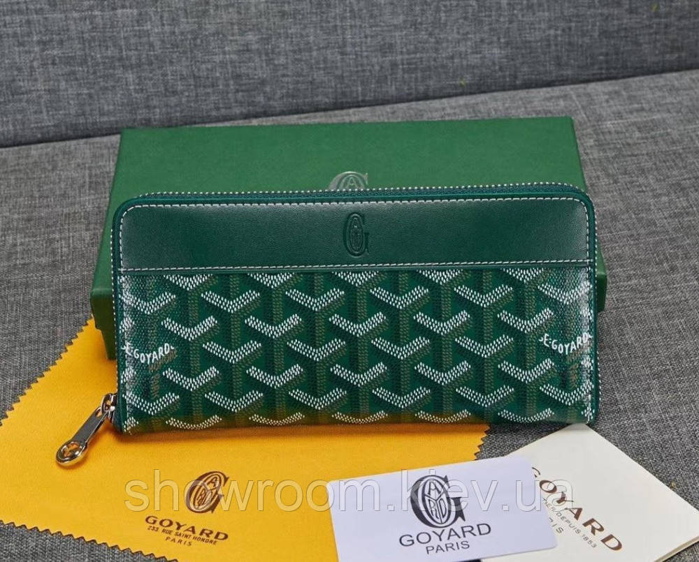 Гаманець на змійці Goyard (094) green Lux Київ - фото 1
