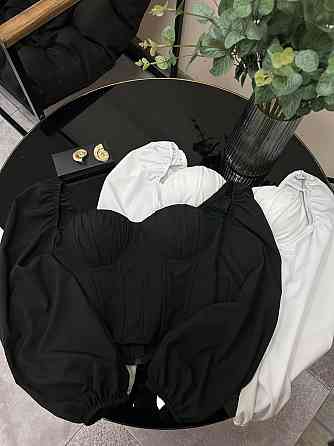 Жіночий базовий топ з імітацією корсета софт Чорний, 42/44 Одеса