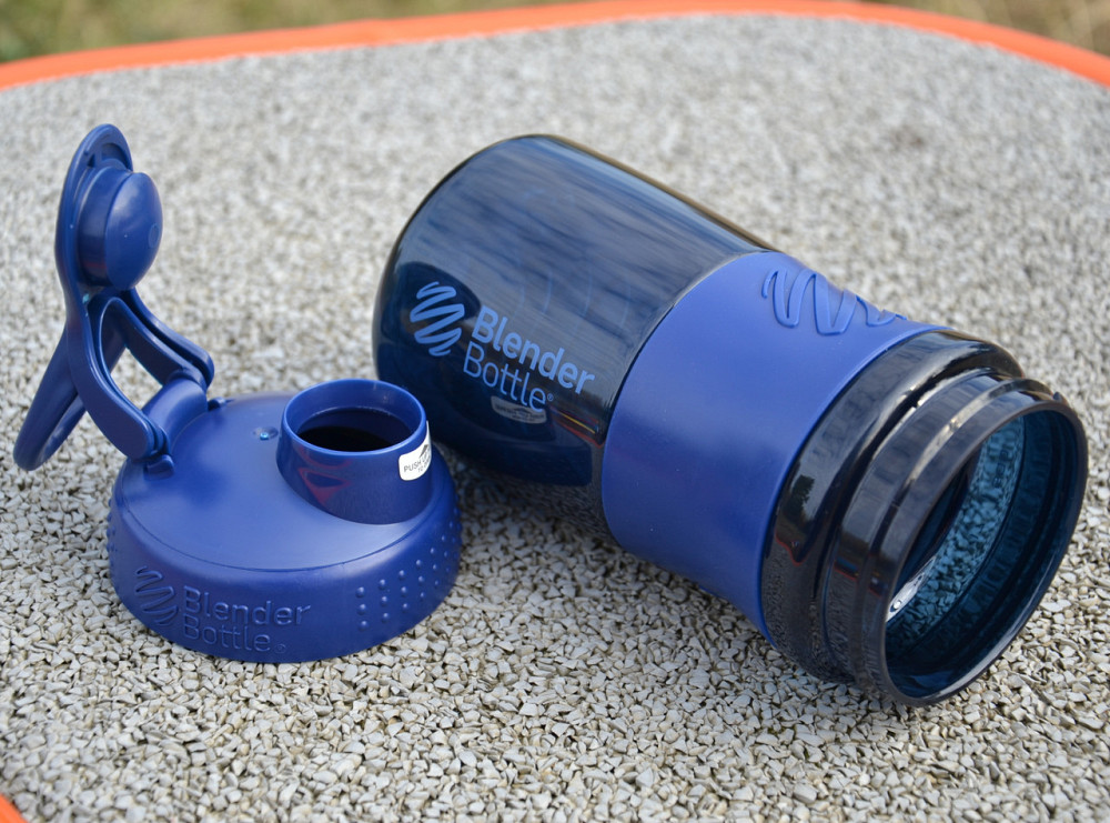Шейкер спортивний (пляшка) BlenderBottle SportMixer Flip 20oz/590ml Navy Каменское - изображение 7