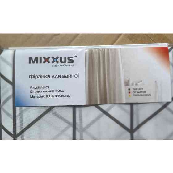 Шторка для ванної Mixxus SCT-010-200x180 з поліестеру   ( 18568 ) Харків