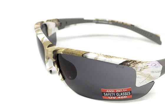 Окуляри захисні Global Vision Hercules-7 White Camo (gray), сірі в камуфльованій оправі Запоріжжя