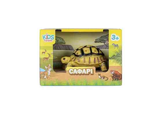 Фігурка тварини Сафарі Q9899-A63 Єгипетська Черепаха жовта ТМ KIDS TEAM ANIMALS Київ