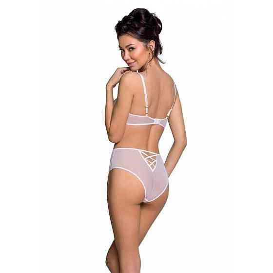 Еротичний комплект з малюнком Passion LOVELIA BIKINI L/XL, white Sex Aura Київ
