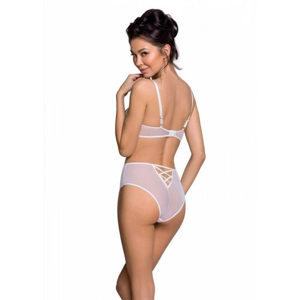 Еротичний комплект з малюнком Passion LOVELIA BIKINI L/XL, white Sex Aura Київ - фото 2