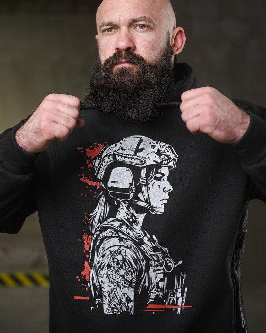 Теплая худи ghetto warrior  НП4873 Одесса - изображение 5