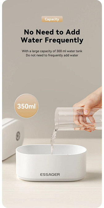 Зволожувачі повітря ESSAGER (color box）Spaceman humidifier White (EJSQ-YH02) Киев - изображение 5