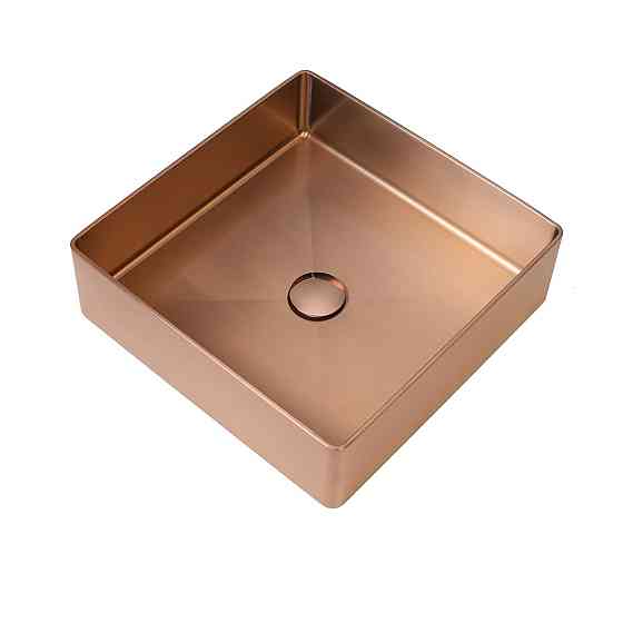 Умивальник Platinum Handmade PVD мідний 400x400 мм Коломыя