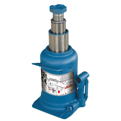 Домкрат GTM гидравлический бутылочный 12т (240-590мм) двухштоковый (TH812001) Винница - изображение 1