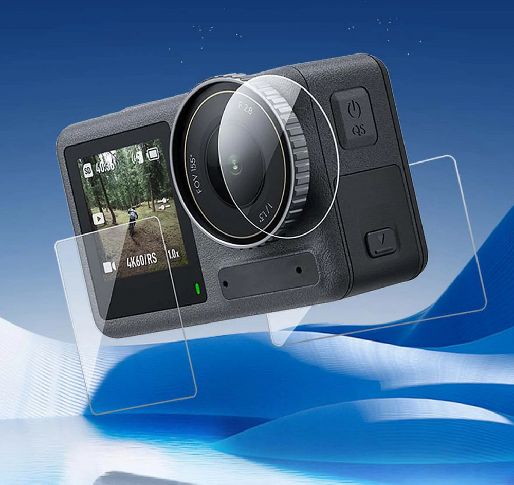 Плівка Action 5 Pro на екрани лінзу Telesin S6-FLM-09-TDJ Київ - фото 4