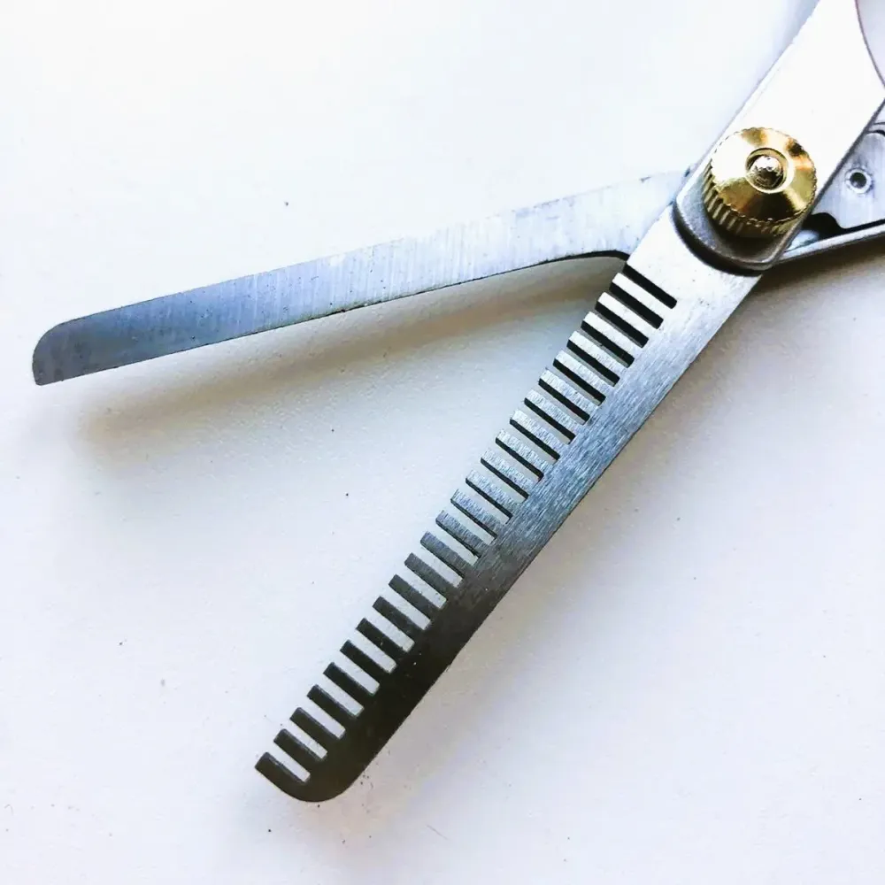 Перукарські ножиці Zinger суцільнометалеві, одностороннє філіровка, розмір леза – 5,6 см. Київ - фото 7