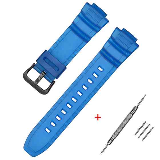 Ремінець для Casio AE-2100 Blue BK SBR Київ