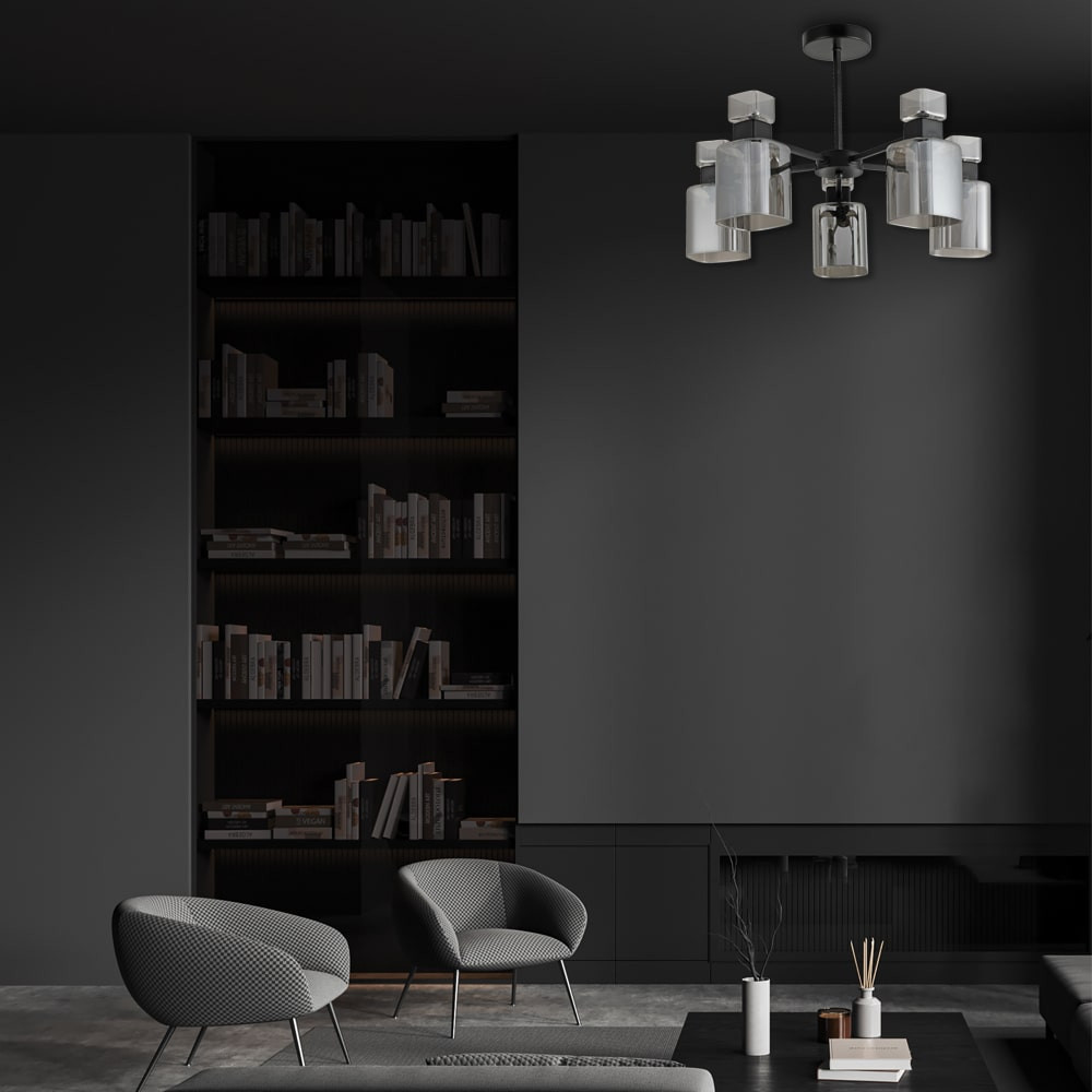 Накладний світильник Ardero BL1150-1 OLIVIA під лампу чорний Харьков - изображение 3