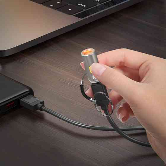 Перехідник HOCO Type-C до автомобільного зарядника Сірий Київ