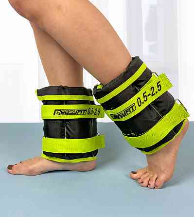 EasyFit Обтяжувачі для ніг та рук EasyFit набірні чорно-зелені 0,5-2,5 кг (пара) Коломия