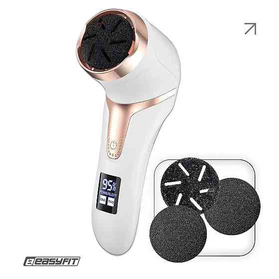 Пилка для п’ят EasyFit V-Pro — вакуумна електрична пемза з LCD-дисплеєм Коломия