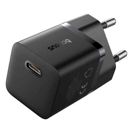 Сетевое зарядное устройство Baseus GaN5 Fast Charger (mini) 1C 25W EU Cluster Black Одесса