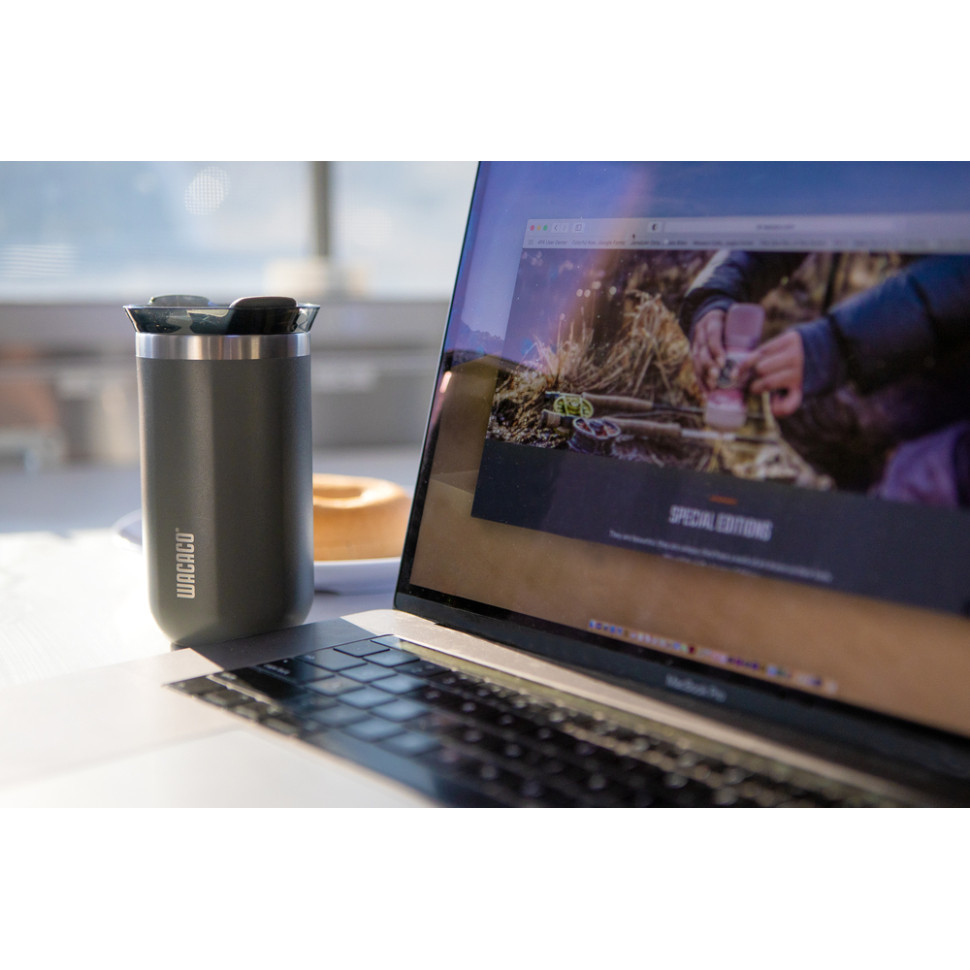 Термокухоль Wacaco Octaroma Lungo 300 мл, сірий Киев - изображение 6