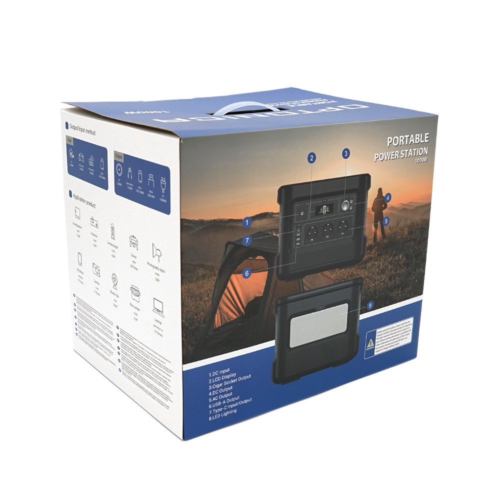 Зарядна станція Optonica B1000-A1. Об'єм 1036.8Wt/h, Потужність 1000W. Out:AC230, 2хDC13.3V/10A, USB-3x5V/2.4A, Type-C 100W(PD), Київ - фото 2