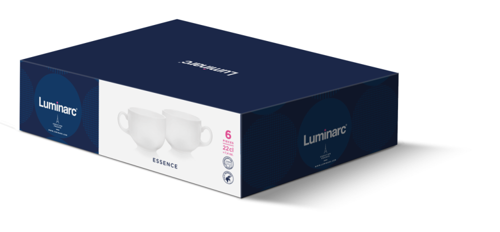 Набір чашок Luminarc Essence White, 6х220 мл (7196473) Київ - фото 2