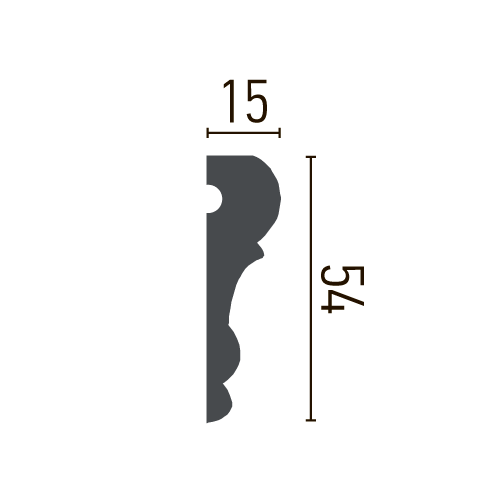 Молдинг полиуретановый гладкий Gaudi Decor CR 3007 Днепр