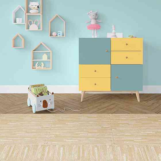 Пол пазл - модульное напольное покрытие 600x600x10мм Песочное дерево (МР14) SW-00000648 Днепр