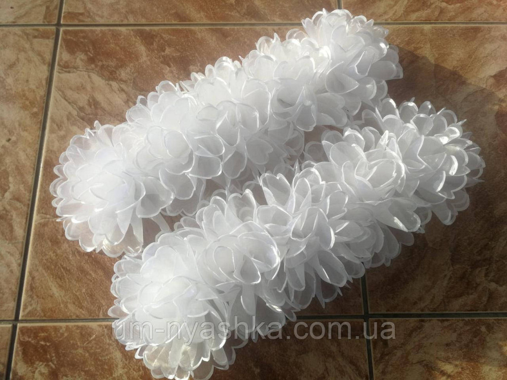 Бант школьный белый  