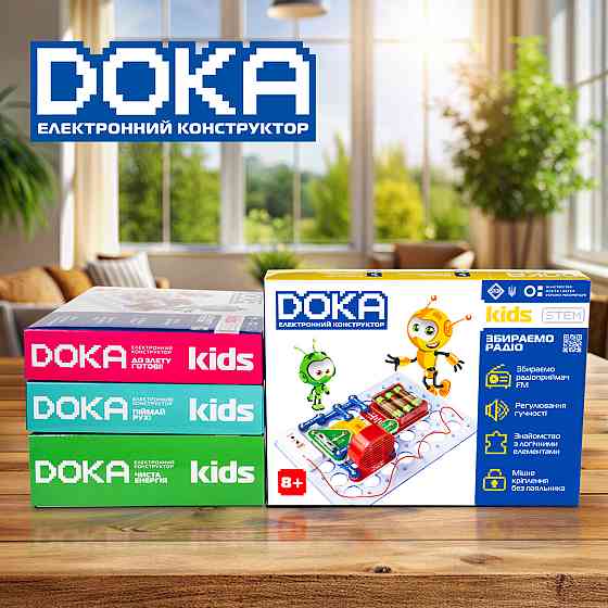 Конструктор електронний Doka Збираємо радіо Дніпро