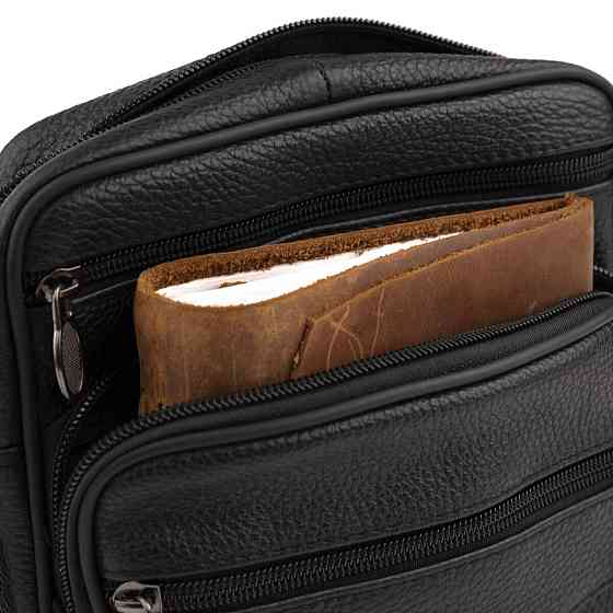 Сумка мужская на одно отделение Черная (Vintage) Киев