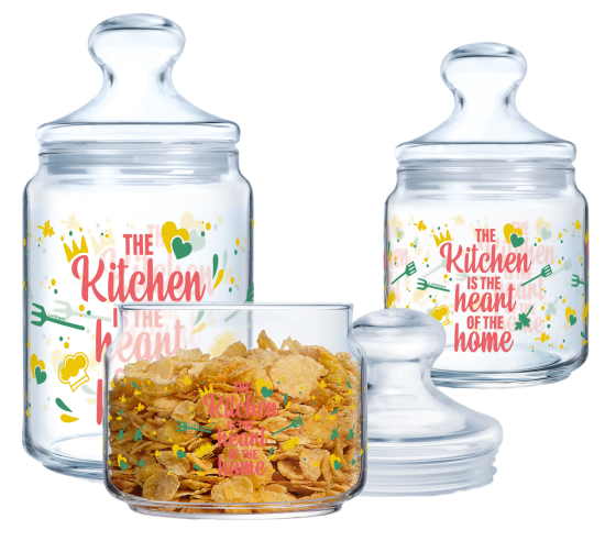 Набір банок Luminarc Club Heart Of Home, 3х0.5, 0.75, 1 л (7154828) Київ