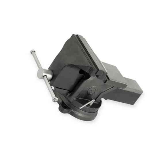 Тиски поворотные 200 мм 360 градусов, чугун, сьемные губки закаленая сталь, усиленные Мукачево