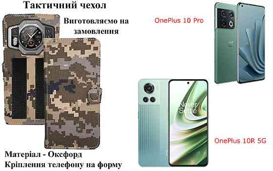 Тактический чехол для Motorola Edge 50 Neo, Edge 50 Pro, крепится к снаряжению на липучке Киев